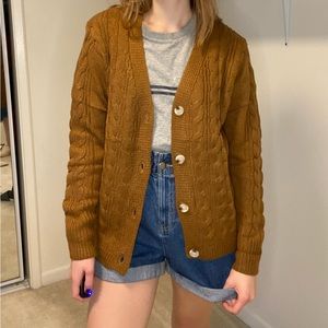 Button up brown sweater/cardigan